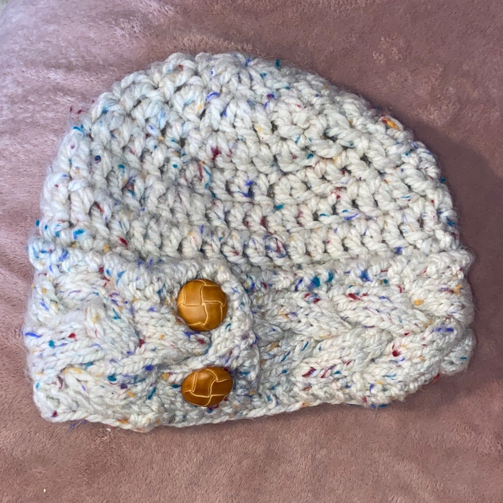 Cozy Knit Beanie with Button Accents